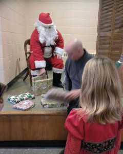 Santa at Church Party